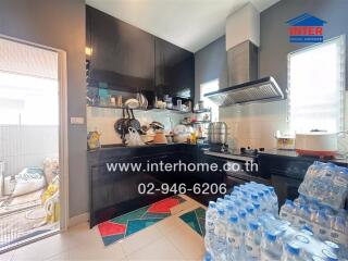 Modern kitchen with appliances and storage