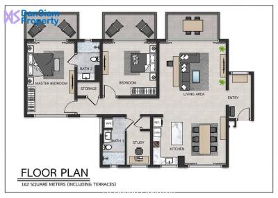 Elegant Golf Condo in Hua Hin at Palm Hills Golf Resort