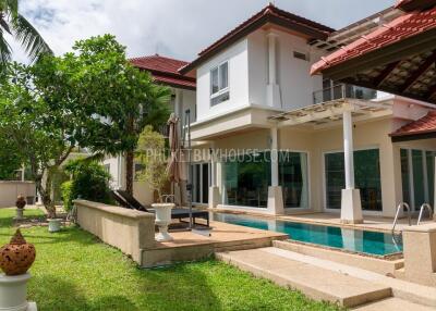 BAN22287: Elegant Two-Story 3BR Home with Stunning Golf Course and Lake Views for Sale in Bang Tao