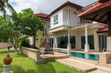 BAN22287: Elegant Two-Story 3BR Home with Stunning Golf Course and Lake Views for Sale in Bang Tao