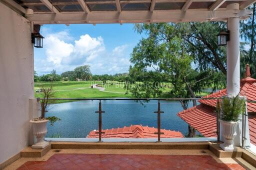 BAN22287: Elegant Two-Story 3BR Home with Stunning Golf Course and Lake Views for Sale in Bang Tao