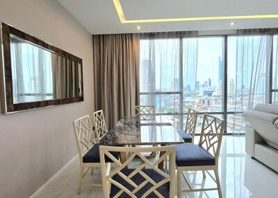 2-BR Condo at The Bangkok Sathorn near BTS Surasak