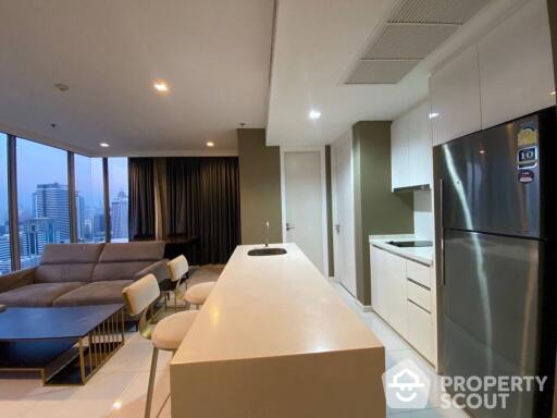 2-BR Condo at Nara 9 Sathorn-Narathiwas near BTS Saint Louis