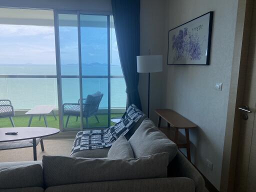 Living room with ocean view