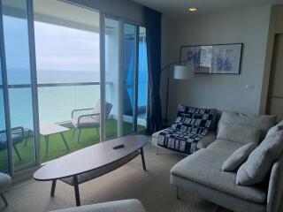 Living room with balcony view