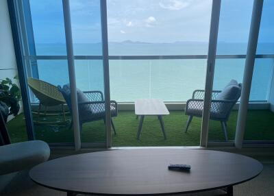 Living room with ocean view