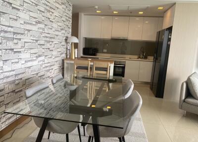 Modern kitchen and dining area