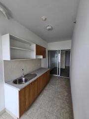 Modern kitchen with ample storage and sink