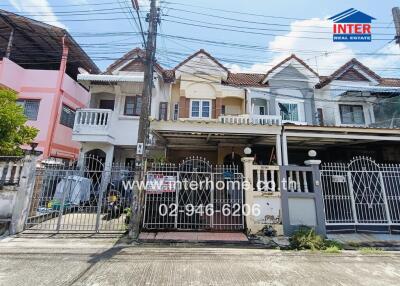 Front view of residential houses