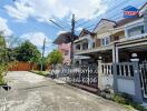 Exterior view of residential neighborhood with houses and street