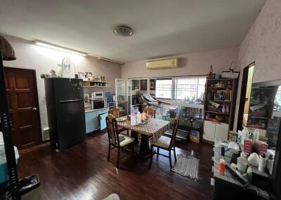 Spacious kitchen with dining area