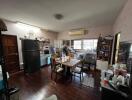 Spacious kitchen with dining area