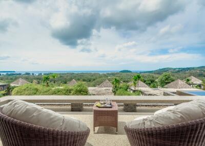 Cozy balcony with panoramic view