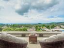 Cozy balcony with panoramic view