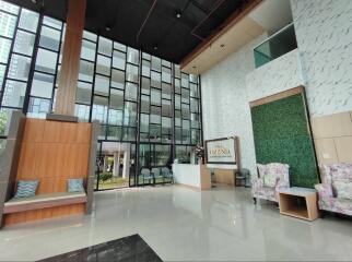 Spacious lobby with modern design