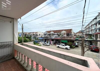 View of the street from the balcony