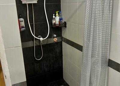 Shower area with water heater