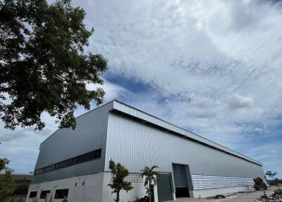 Exterior view of a warehouse building