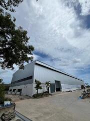 Exterior view of a warehouse building