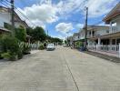 Street view of residential area