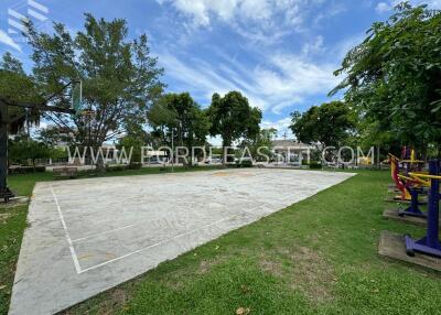 Basketball court in a community park