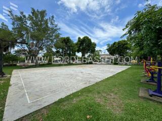 Basketball court in a community park