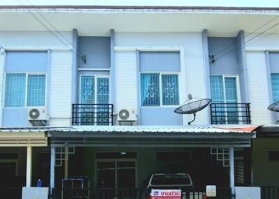 Exterior view of a two-story residential building