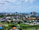 Cityscape with buildings and ocean view