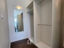 Spacious walk-in closet with ample storage