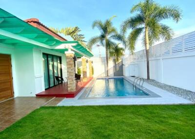 Outdoor area with swimming pool