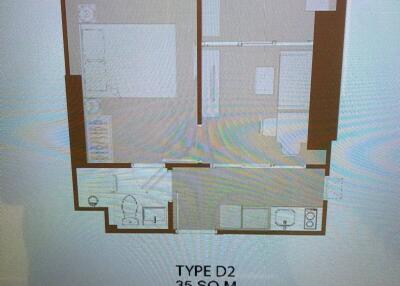 2-BR Condo at Aspire Onnut Station near BTS On Nut