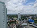 View of cityscape from high-rise building