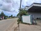 Industrial or warehouse building with street view