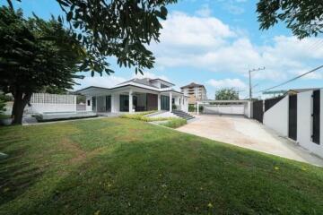 Modern house with garden and driveway