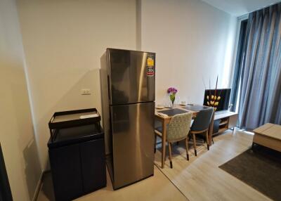 Modern kitchen and dining area