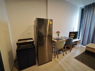 Modern kitchen and dining area