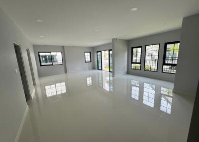 Spacious and modern main living area with large windows