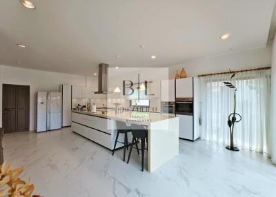 Modern kitchen with island and appliances