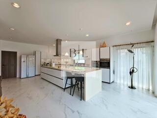 Modern kitchen with island and appliances