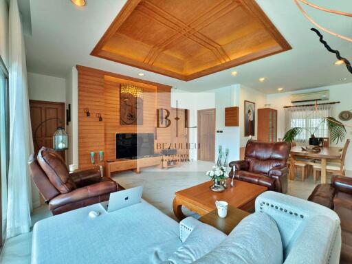 Spacious living room with modern decor