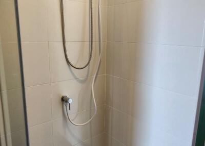 Shower area with water heater