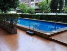 Swimming pool with poolside view