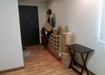 Entryway with storage and coat rack