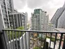 balcony with city view