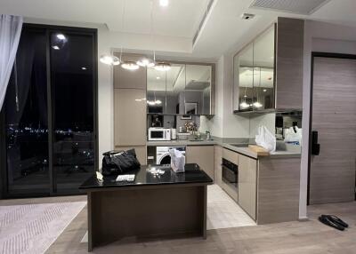 Modern kitchen with island and appliances