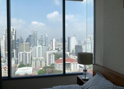 Bedroom with city view