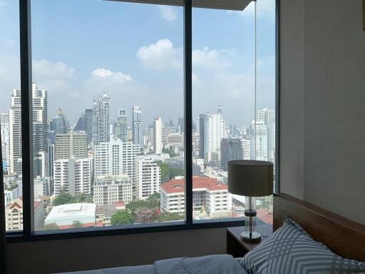 Bedroom with city view