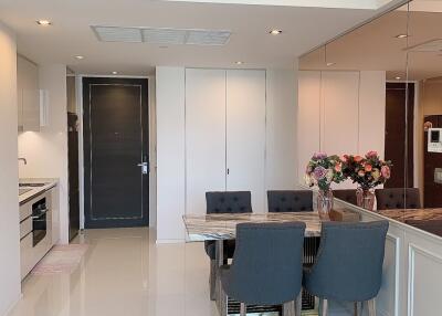 Modern kitchen and dining area