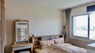 Cozy bedroom with a window view