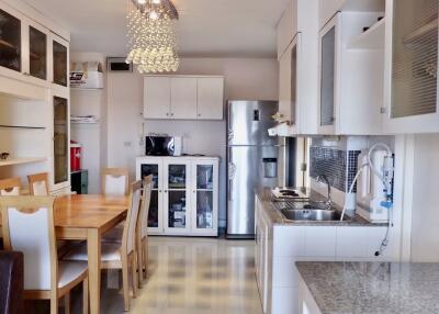 Modern kitchen and dining area